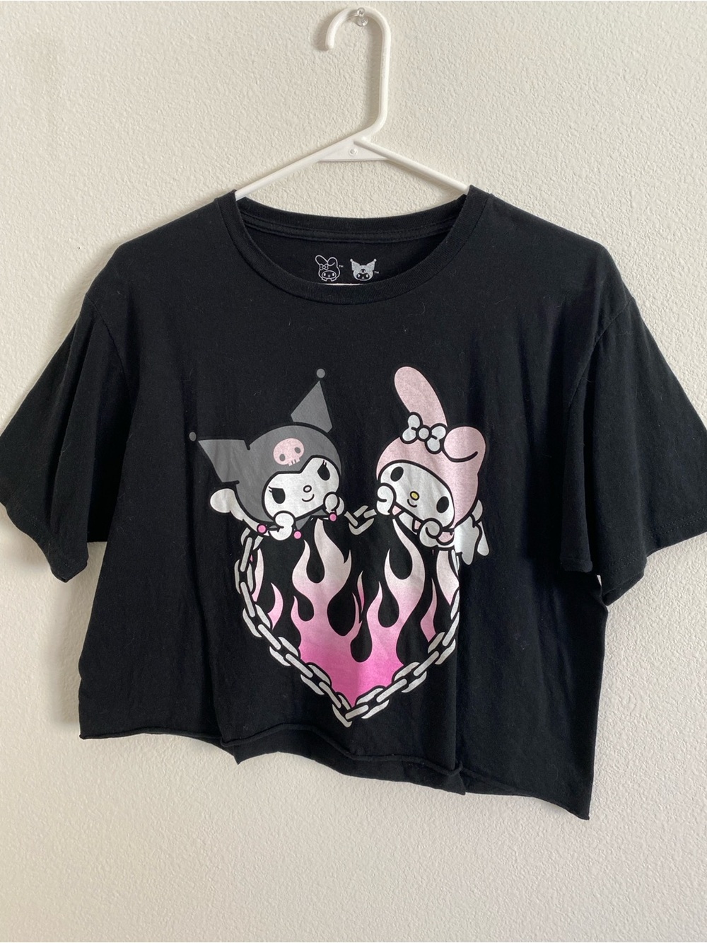 Kuromi and My Melody Crop Top
